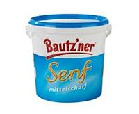 BAUTZNER SENF MITTELSCHARF, 10 KG / EIMER 